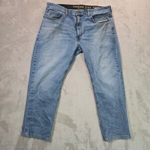 Levi Strauss Signature Gold Comfort Flex Relaxed Fit Jeans Light Wash 38x30